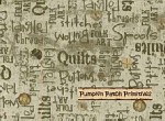 Quilting Words on Green