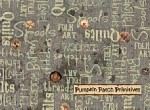 Quilting Words on Gray