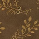 Leafy Branches on Brown