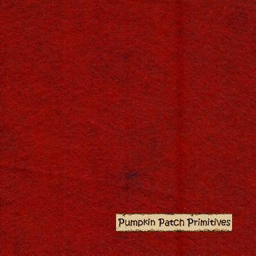 Barnyard Red Wool Felt