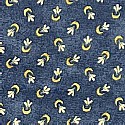 Tan Crescent on Blue