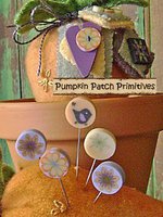Carrot Patch Pincushion Pins and Buttons Set