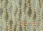 Buttons and Blooms Wavy Vines on Teal