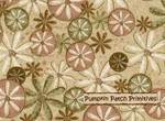 Heartstrings Flowers and Circles on Beige