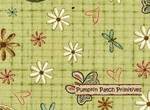 Heartstrings Birds and Butterflies on Green