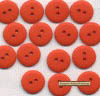 5/16" Burnt Orange Buttons, Itsy Bitsy