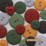 5/16" Colors of Winter Buttons, Itsy Bitsy