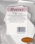 1.5" Stitch n' Wash Hexies Pack - 50 Per Pack