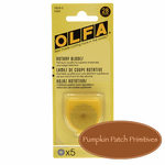 Olfa 28mm Rotary  Cutter Blades, 5 pack