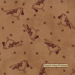 Seasonal Little Gatherings Burgundy Birds on Tan