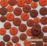 3/16" Shades of Terra Cotta Buttons, Teeny Weeny