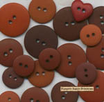 3/16" Shades of Coffee Buttons, Teeny Weeny