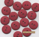 7/8" Burgundy Rose Buttons