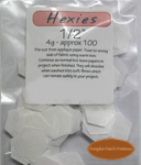 1/2" Stitch n' Wash Hexies Pack - 100 Per Pack