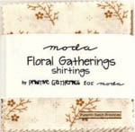 Floral Gatherings Shirtings Mini Charm Pack